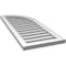 Ekena Millwork Quarter Round Top Right Surface Mount PVC Gable Vent w/ 2"W x 1-1/2"P Brickmould Frame, 16"W x 40"H GVPQR16X4002SF - alternate 4